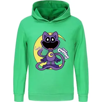 Chlapecký svetr Smiling Critters Dětská mikina s potiskem Smilings Critters CATNAP (mix barev) Barva: zelená, Velikost: 13-14 let (160)