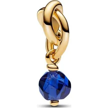 Přívěsek Visací přívěsek PANDORA Moments Modrý fasetovaný kruh věčnosti 763462C09