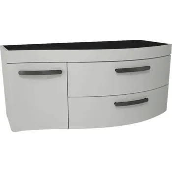 Koupelnový nábytek Koupelnová skříňka pod umyvadlo Devo Vena 2.0 pravá šedá 110 x 50 x 42 cm VE2-SU1D2SP-1-F76L09