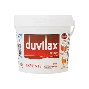 Průmyslové lepidlo Duvilax Expres LS transparentní truhlářské lepidlo na dřevo 1 kg Bílá