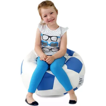 Sedací pytel Sedací vak fotbalový míč malý bílo-modrý EMI