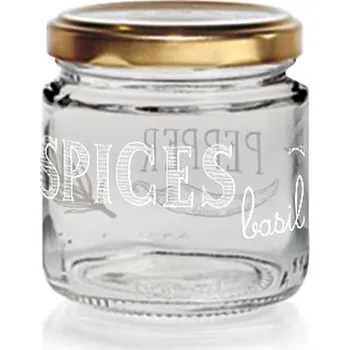 Zavařovací sklenice Zavařovací sklenice s víčkem CERVE 100ml Easy white