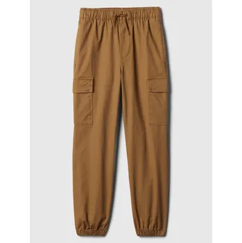 GAP Dětské cargo twill tepláky - Kluci GAP hnědá 2869172