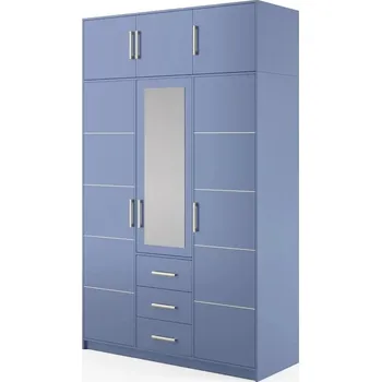 Šatní skříň ArtStol Šatní skříň BALI 2 D3 s nástavcem | modrá