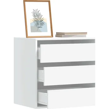 Komoda vidaXL Rohová zásuvková komoda bílá 60 x 41 x 58 cm kompozit