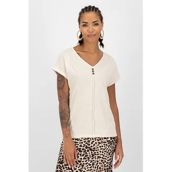 Pánské oblečení Tričko Alife and Kickin ANAISAK A Chalk velikost M