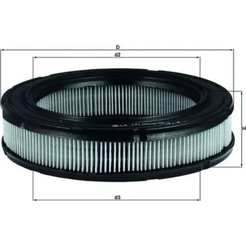 Vzduchový filtr Vzduchový filtr, , 1476271, 1504387, 5004358, 5008717, 711E9601AA, 711F9601AA, 711F9601AB, 7988069, A770X9601CBA, A770X9601CDA, KNECHT, LX 171