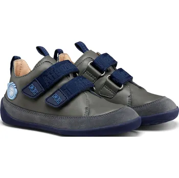 Dívčí tenisky Affenzahn Buddy Leather Bear šedé celoroční barefoot boty Velikost boty (EU): 31, Vnitřní délka boty: 203, Vnitřní šířka boty: 74