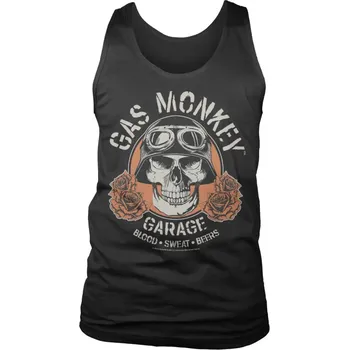 Pánské tílko Pánské tílko Gas Monkey Garage Skull Tank Top - velikost XXL