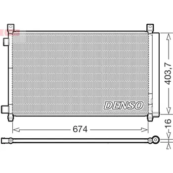 Klimatizace automobilu Kondenzátor, klimatizace, , 921004BA0A, 921004BB0A, 921004CL0A, 921005HA0A, DENSO, DCN46036