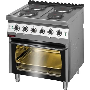 Sporák Elektrický sporák s elektrickou troubou KROMET 700.KE-4/PE-2 plotny 4