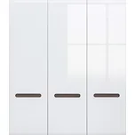 BRW AZTECA TRIO skříň SZF3D/21/18, bílá/bílý lesk