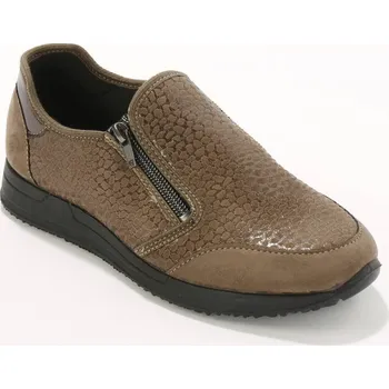 Dámské tenisky Tenisky se zipem pro citlivá chodidla hnědošedá 40