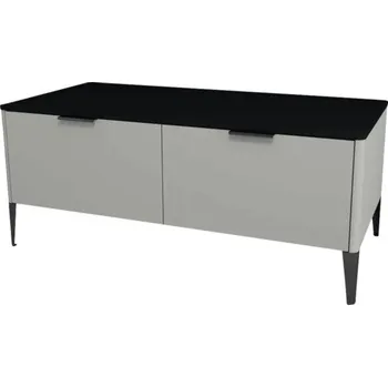 Koupelnový nábytek Koupelnová skříňka nízká Devo Lotos ocelově šedá/černá 110 x 46 x 53 cm LF-SZS2SW110x46-F105