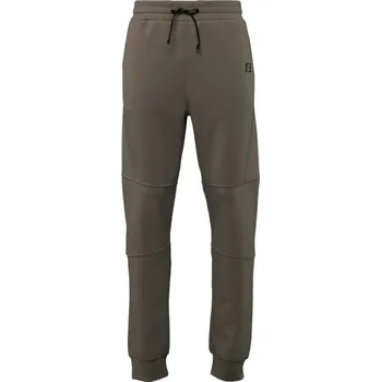 Pánské fitness tepláky Fitforce GANDHI 2XL Hnědá, Černá