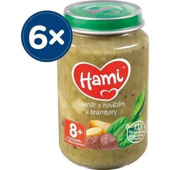 Příkrm Hami od 8. měsíce 1200 g zelenina, hovězí maso, brambory