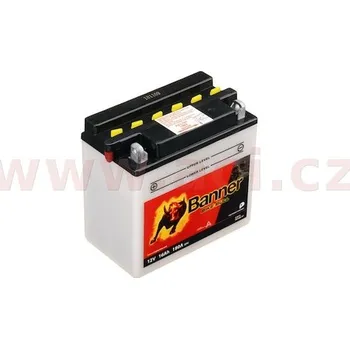 Auto-moto baterie 12V, YB16B-A1, 16Ah, 180A, BANNER Bike Bull 160x90x161