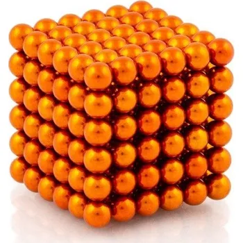 Hlavolam NeoCube 5mm oranžové - 216 kuliček