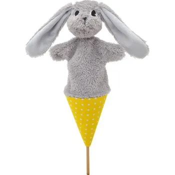 plyšák Králík 36 cm, kornoutový maňásek