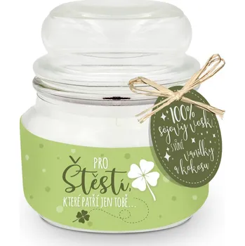 Svíčka Nekupto DC7 Dárková svíčka - Pro štěstí