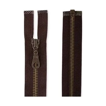 Zip zip st. mosaz T.HNĚDÝ 30cm 230430 - Tm.hnědá, 30cm