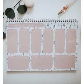 Blok Be Nice EKO Týdenní plánovač A4 - bílý