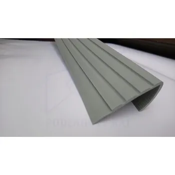 ukončovací lišta FATRA Schodová hrana H1870, šedá barva 208, 6cm, 125,5 cm (schodové hrany, hrana na schody, schodová hrana, schodova hrana Fatra,)