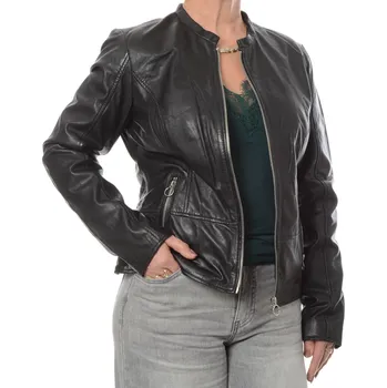 Dámská casual bunda Mustang Kožená bunda Černá XL