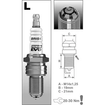 Autoelektrika zapalovací svíčka LR15SXC řada Premium EVO , BRISK - Česká Republika