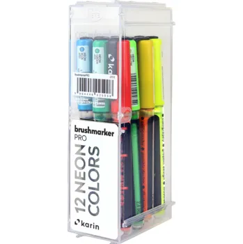 Karin Brushmarker PRO 12 Barvy Karin: Neon
