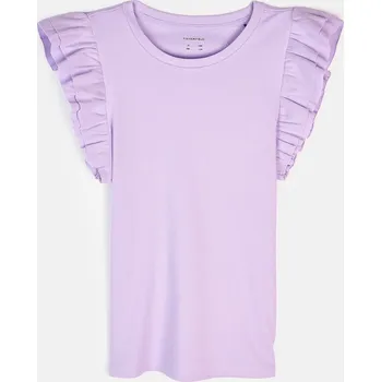 GATE Žebrované tričko s volánky 9Y 424-0517/680