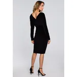 Made of Emotion Koktejlové šaty M561 Černá XXL
