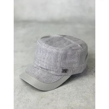 Čepice Pánská kšiltovka 9-28 v béžovo-šedé barvě, VELIKOST UNI