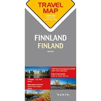 Populárně naučná literatura pro dospělé Finsko 1:800T TravelMap KUNTH