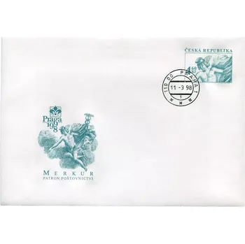 Poštovní známka Česká pošta (1998) COB 3 - O - Brno 2000, Merkur 4,60 Kč