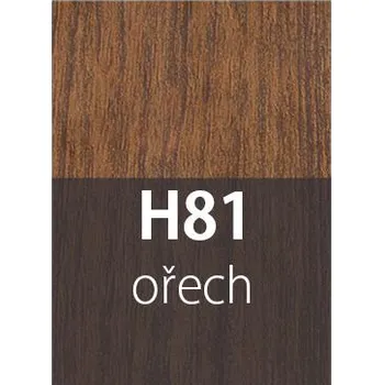 přechodová lišta Přechodový samolepící profil na kabel,1752-H81-100, š. 75 mm, délka 100 cm, ořech H81 (Podlahová lišta,Přechodová lišta, přechodový profil, hliníkový přechodový profil, bezbariérový práh, kobercové ukončení, lišta na ukočení podlahové krytiny, ukončovací)