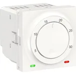 Schneider Electric NU350118 Unica - Termostat prostorový otočný 2M, Bílý