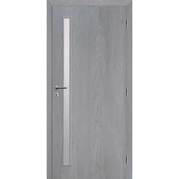Interiérové dveře Interiérové dveře Solodoor Zenit 20 prosklené 70 P fólie earl grey (VÝROBA NA OBJEDNÁVKU)