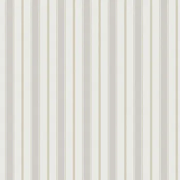 Tapeta ICH Wallcoverings Vliesová tapeta na zeď, šedo-béžová, pruhy, 9816-3, Essential Stripes, ICH Wallcoverings, velikost 10,05 x 0,53 m