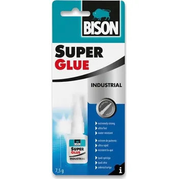 Průmyslové lepidlo Vteřinové lepidlo Bison Super Glue Profi - 7,5 g