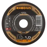 RHODIUS Extra tenký řezný kotouč XT70 50 ks PACK 115 x 1,0 x 22,23 ALPHAline
