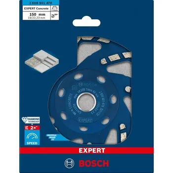 Řezný kotouč BOSCH Diamantový hrncový kotouč EXPERT Concrete 150 × 22,23 × 4,5 mm