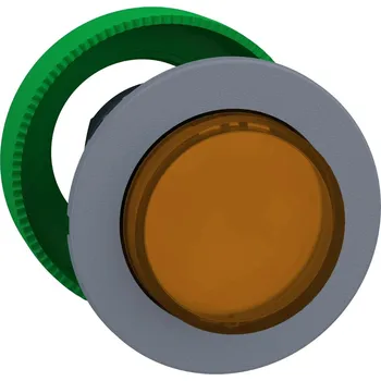 Stykač Schneider Electric ZB5FW153C0 Ovládací hlavice stiskací prosvětlené, zapuštěné provedení, Oranž , speciální popis ŠE