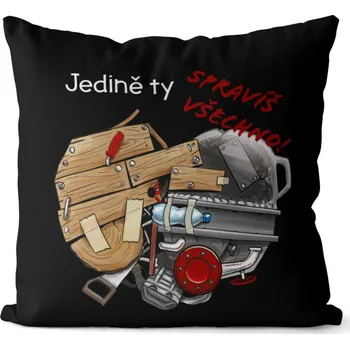 Dekorativní polštářek Polštář 40 x 40 cm - Spravíš všechno