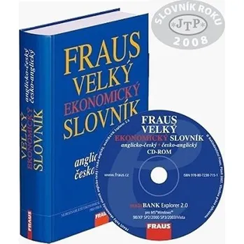 Anglický jazyk FRAUS komplet Velký ekonomický slovník AČ-ČA (kniha + CD-ROM)