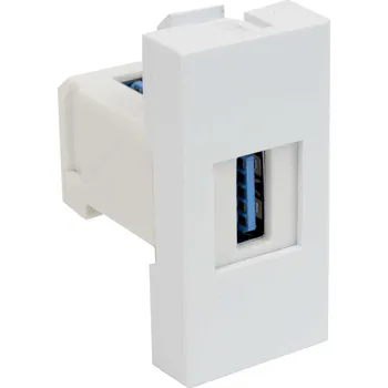 Elektrická zásuvka Kopos QD 45X22.5-USB_HB Zásuvkový modul QUADRO - zásuvka datová s konektorem USB