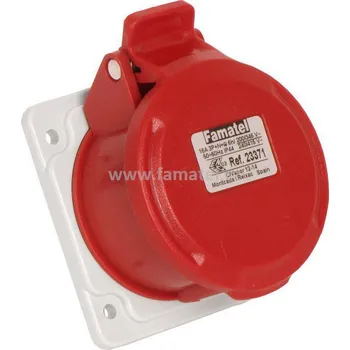Elektrická zásuvka Famatel 23371 Zásuvka vestavná IP44/400V/16A/5P 6h, přímá - SpeedPRO