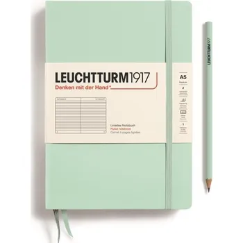 Blok Leuchtturm1917 Zápisník Mint Green Medium A5 linkovaný