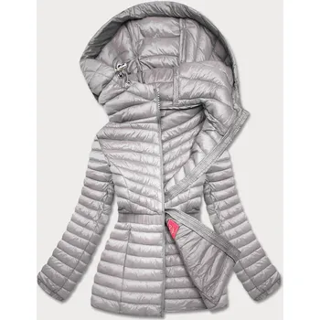 Vypasovaná šedá dámská bunda (GT-212) odstíny šedé XXL (44)