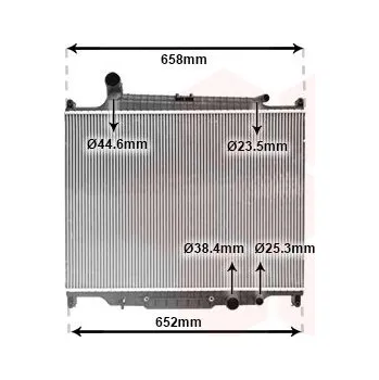 Motor automobilu Chladič, chlazení motoru VAN WEZEL 02012704